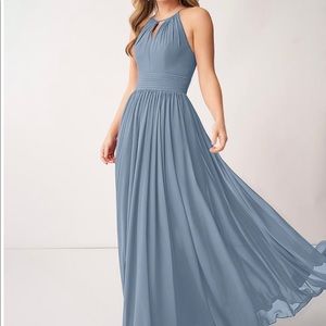 Azazie Cherish Bridesmaid Dress in Dusty Blue
